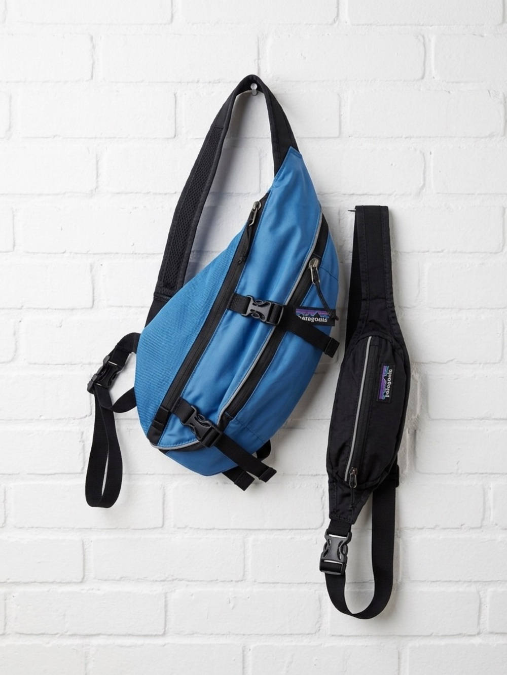 Vintage Y2K Patagonia Atom Sling Bag Teardrop Crossbody Backpack Fall 2000